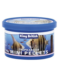 Picture of King British Tropical Fish Mini Pellets 45g