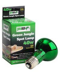 Click to Enlarge Picture of ProRep Green Jungle Spot Lamp 40W Edison Screw