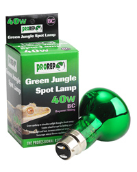 Click to Enlarge Picture of ProRep Green Jungle Spot Lamp 40W Bayonet