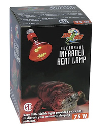 Click to Enlarge Picture of Zoo Med Infrared Heat Lamp ES 75W