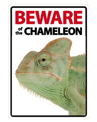 Picture of Beware of the Chameleon Sign 