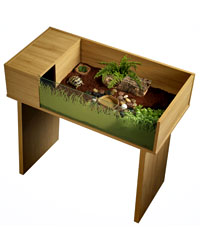 Picture of Vivexotic Viva Tortoise Table Oak Stand