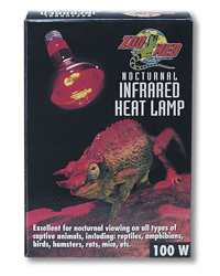 Click to Enlarge Picture of Zoo Med Infrared Heat Lamp ES 100W