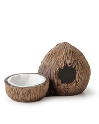 Picture of Exo Terra Tiki Coconut Hide and Water Dish 