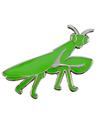 Picture of Blue Bug Pin Badge Mantis