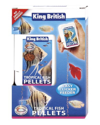 Picture of King British Tropical Fish Pellets Clicker Feeder 30g