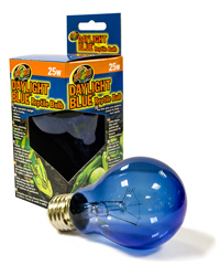 Click to Enlarge Picture of Zoo Med Daylight Blue Reptile Bulb 25W ES