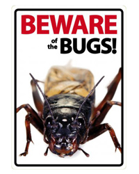 Picture of Beware of the Bugs Sign 