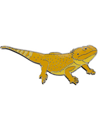 Click to Enlarge Picture of Blue Bug Pin Badge Bearded Dragon
