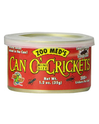 Click to Enlarge Picture of Zoo Med Can O' Mini Crickets 35g